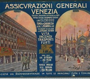 Lib1028 - CARTOLINA d'Epoca PUBBLICITARIA Illustrata - DUDOVICH Assicurazioni