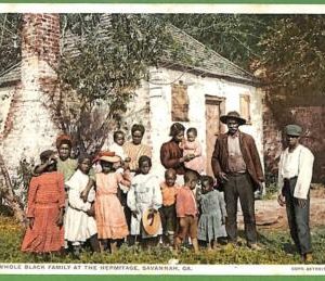 ah2094 - VINTAGE POSTCARD Postal Antigua - Ethnic American  - 1913 SAVANNAH GA