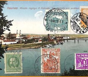 99334 - LITHUANIA czechoslovakia ITALY - POSTAL HISTORY - TOURIST POSTCARD 1929