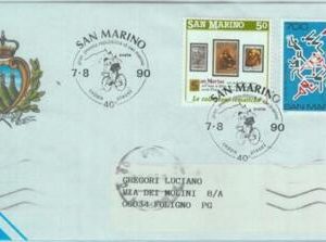 89842 - SAN MARINO - Postal History - SPECIAL POSTMARK 1990  SPORT  Cycling