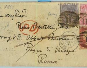 BK0685 - GB Great Brittain  POSTAL HISTORY - 3 Colour FRANKING on COVER to ITALY