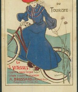 Lib1036 - CARTOLINA d'Epoca PUBBLICITARIA Illustrata - BARRERE Biciclette