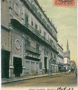 24402 -  MEXICO - VINTAGE POSTCARD - MEXICO City : HOTEL ITURBIDE 1907