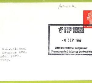 af9865 - Great Britain - POSTAL HISTORY - Cover - 1969, MEDICINE Chemist