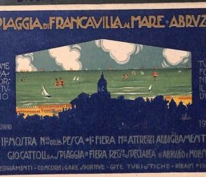 Lib0579 - CARTOLINA d'Epoca - PUBBLICITARIA Illustrata - FRANCAVILLA MARE 1928