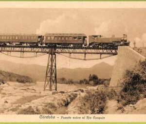 af0606 - ARGENTINA - Vintage Postcard -  Cordoba - Puente sobre el Rio Cosquin