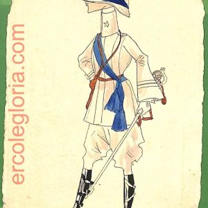 ah1729 - CARTOLINA EPOCA dipinta a MANO - Costume Militare CAPO SANATORIO AFRICA