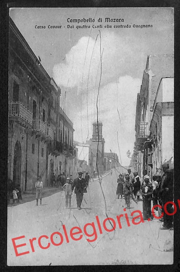 ai9325 - CARTOLINA D'EPOCA - Trapani Provincia - Campobello di Mazara