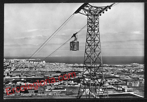 ai9327 - CARTOLINA D'EPOCA - Trapani Provincia - Erice