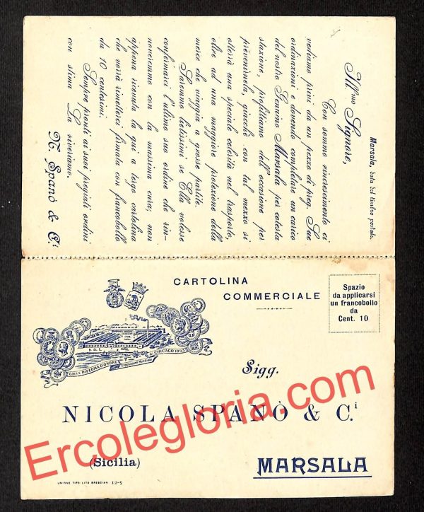ai9360 - STORIA POSTALE DOPPIA - Trapani Provincia - Marsala - immagine 2