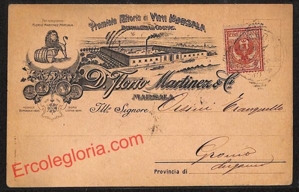 ai9363 - STORIA POSTALE - Trapani Provincia - Marsala