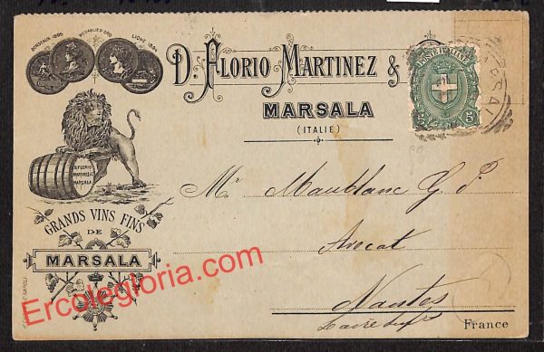 ai9364 - STORIA POSTALE - Trapani Provincia - Marsala
