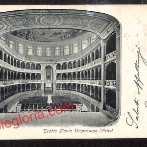 ai0457 - CARTOLINA D'EPOCA - Rieti Città - Teatro Flavio Vespasiano