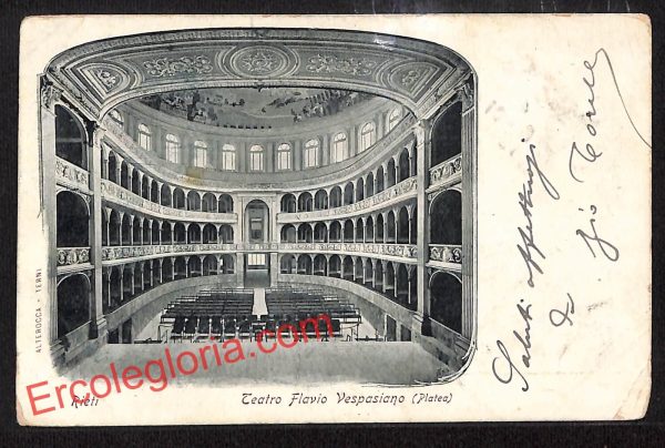 ai0457 - CARTOLINA D'EPOCA - Rieti Città - Teatro Flavio Vespasiano