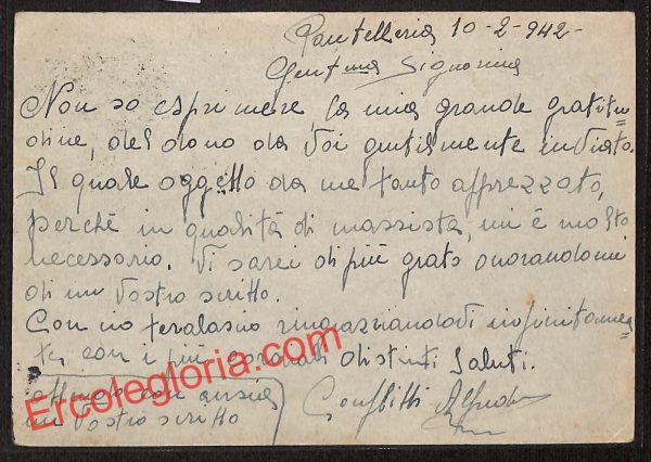 ai9377 - STORIA POSTALE - Trapani Provincia - Pantelleria - immagine 2