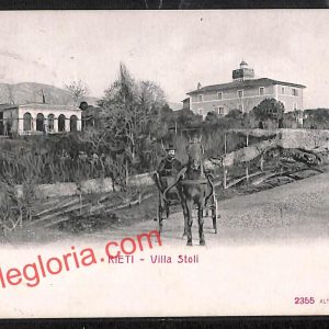 ai0458 - CARTOLINA D'EPOCA - Rieti Città - Villa Stoli