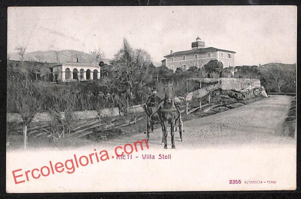 ai0458 - CARTOLINA D'EPOCA - Rieti Città - Villa Stoli