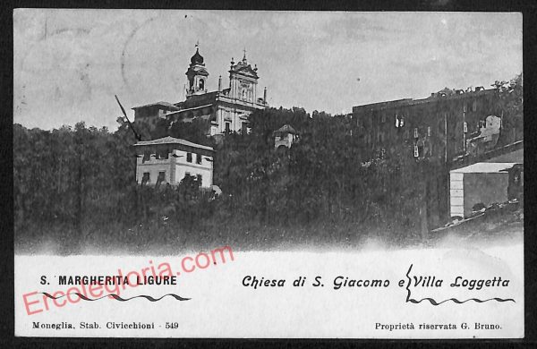 ag1417 - CARTOLINA D'EPOCA - Genova Provincia - Santa Margherita Ligure  1909
