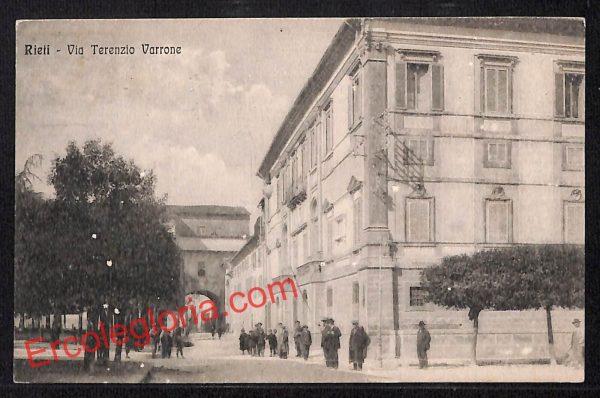 ai0459 - CARTOLINA D'EPOCA - Rieti Città - Via Terenzio Varrone