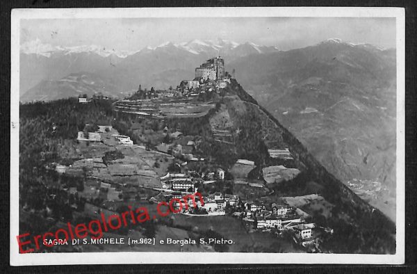 ai9197 - CARTOLINA D'EPOCA - Torino Provincia - Sagra di San Michele
