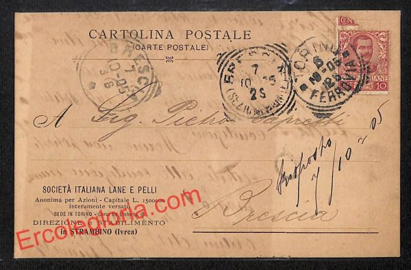 ai9202 - STORIA POSTALE - Torino Provincia - Strambino