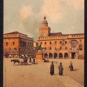 ae1993 - CARTOLINA  D'EPOCA - Bologna Città - Piazza Vittorio Emanuele