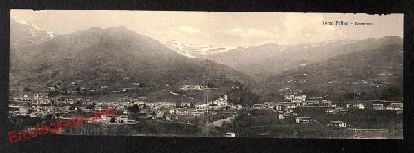 ai9218 - DOPPIA CARTOLINA D'EPOCA - Torino Provincia - Torre Pellice