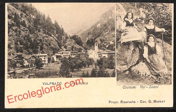 ai9234 - CARTOLINA D'EPOCA - Torino Provincia - Valprato
