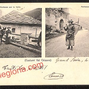 ai9236 - CARTOLINA D'EPOCA - Torino Provincia - Val Chisone