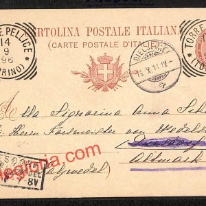 ai9246 - STORIA POSTALE - Torino Provincia - Valdesi