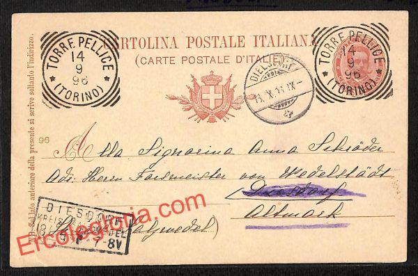 ai9246 - STORIA POSTALE - Torino Provincia - Valdesi