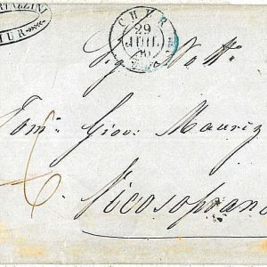 21297  - SWITZERLAND Schweiz - POSTAL HISTORY - PREPHILATELIC COVER 1850 - CHUR