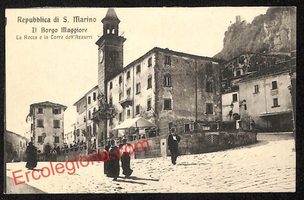 ai4870 - CARTOLINA D'EPOCA - San Marino - Il Borgo Maggiore