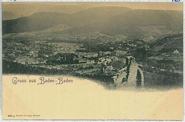 33697 - Ansichtskarten  POSTCARD - Deutschland GERMANY - GRUSS AUS Baden-Baden