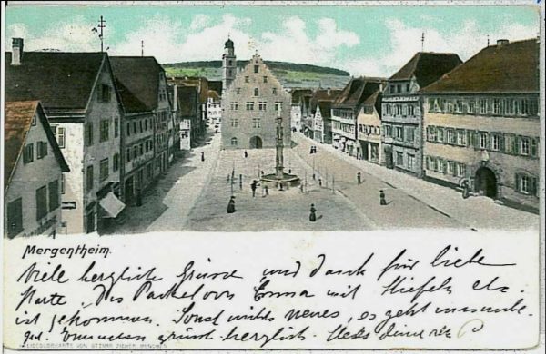 33960  - Ansichtskarten VINTAGE POSTCARD - Deutschland GERMANY -  Bad Mergenthei