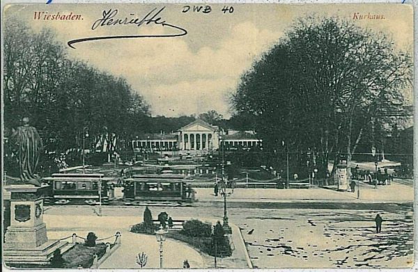 33541  - Ansichtskarten VINTAGE POSTCARD - Deutschland GERMANY - Wiesbaden  TRAM