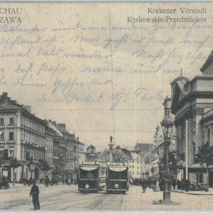 79902 - Polen POLAND - Ansichtskarten  VINTAGE POSTCARD - WARSAW  1917 Tram