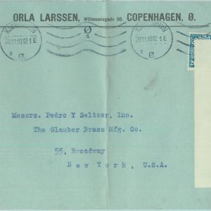 85079 - DENMARK  - Postal History -  CENSORED COVER to the USA 1918