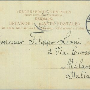 85088 - DENMARK - Postal History -  POSTCARD to ITALY 1903