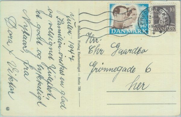 85089 - DENMARK - Postal History -  POSTCARD 1947