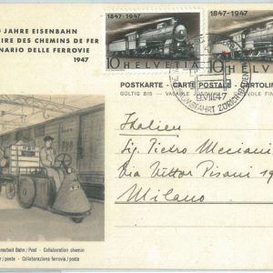 71006 - SWITZERLAND - Postal History -  FDC  POSTAL STATIONERY CARD:  TRAINS