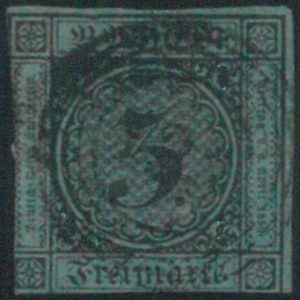 77906b - GERMANY Baden -  STAMP:  Michel  #  6  - USED