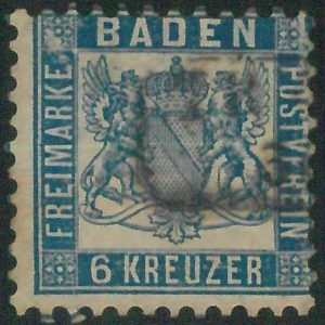 77945d - GERMANY Baden - STAMP: Michel # 19 - USED very nice