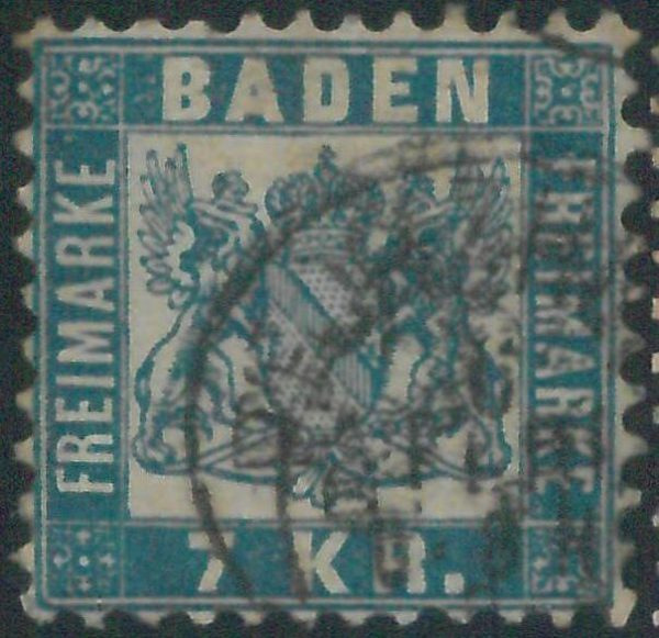 77947f -  GERMANY Baden -  STAMP:  Michel  #  29 -   USED very nice