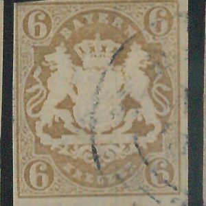 78000b  - GERMANY Bayern - STAMP: Michel  #  20  -   Fine  USED