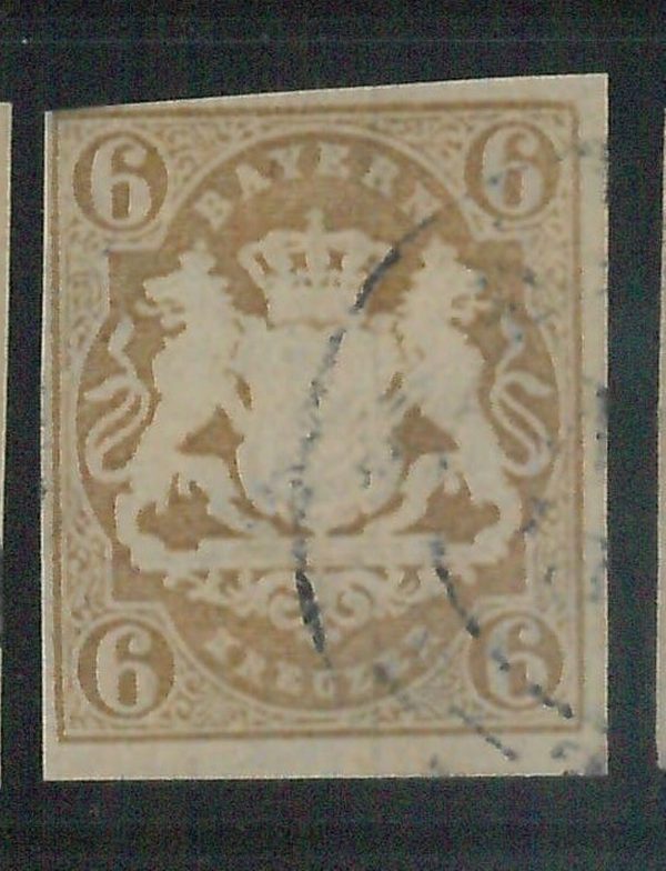78000b  - GERMANY Bayern - STAMP: Michel  #  20  -   Fine  USED