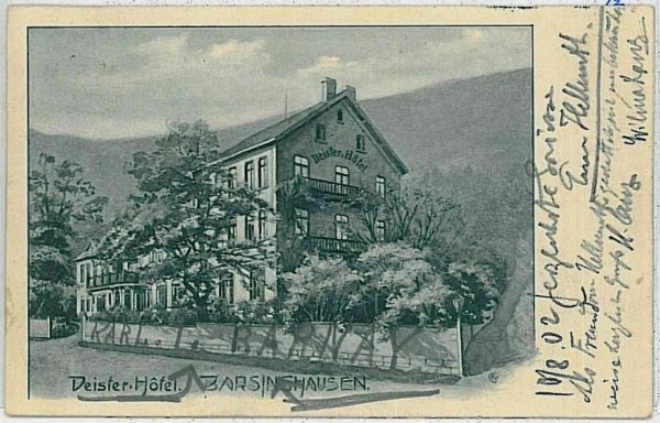 33168  Ansichtskarten VINTAGE POSTCARD: GERMANY - Barsinghausen - DEISTER HOTEL