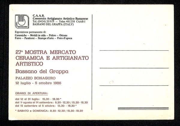ab4032 -  CARTOLINA  D'EPOCA - Vicenza  Provincia  -  Bassano - immagine 2