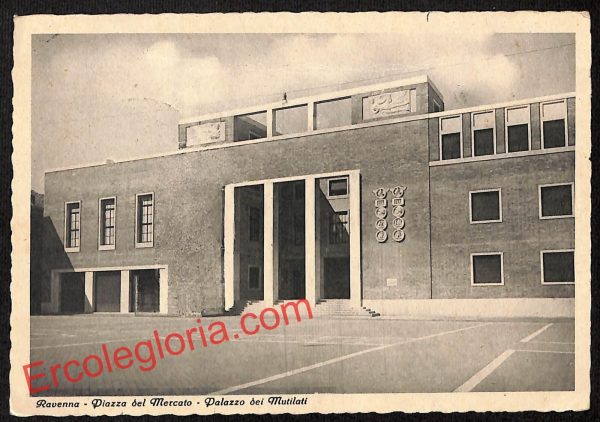 ah9208 - CARTOLINA D'EPOCA - Ravenna Città - Palazzo dei Mutilati