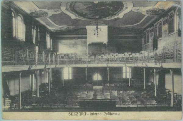 85782  - CARTOLINA d'Epoca -  MANTOVA provincia - SUZZARA Interno Teatro THEATRE
